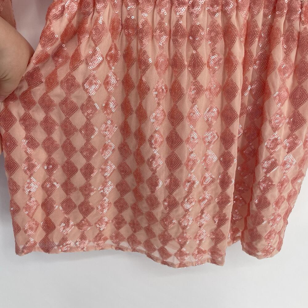 NWT Chaser Mini Dress Checkered Pink Sequin Women’s Small Party Cocktail Club - Picture 6 of 15